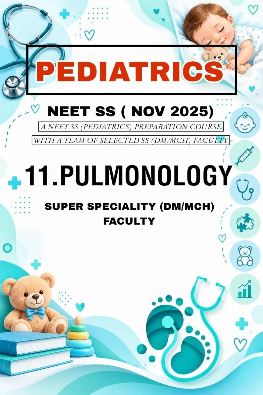 PEDIATRICS - PULMONOLOGY - SS NOTES